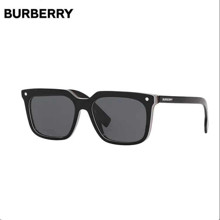95新 BURBERRY/博柏利 男士骑行开车墨镜方框英伦太阳镜
