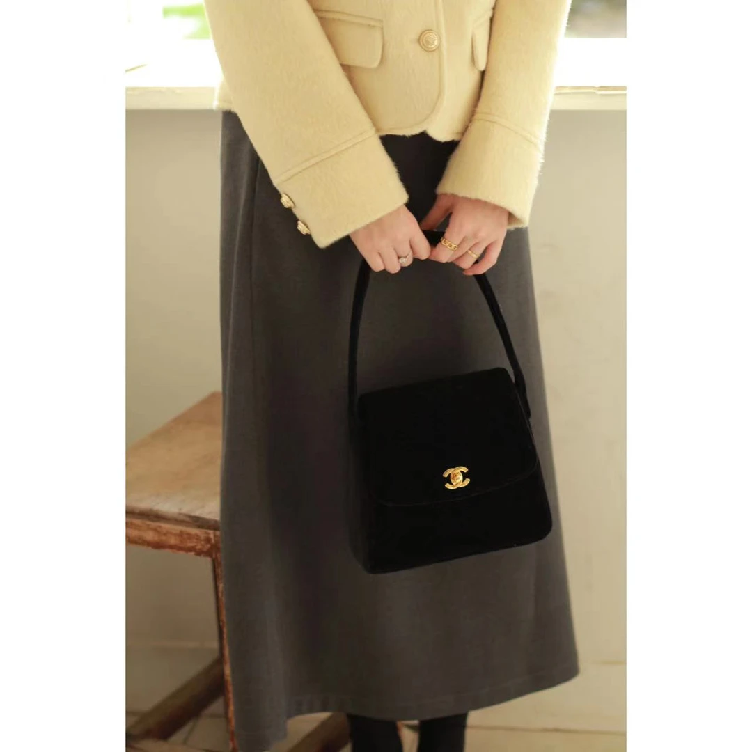 LACEY2023 10/29【摩恩灰派】 韩版灰色长半裙