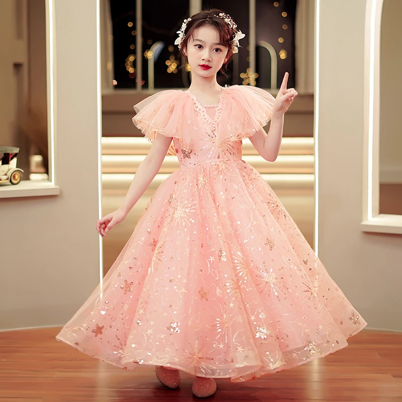 9906女童连衣裙公主裙夏款礼服儿童公主裙洋气小女孩气质裙子