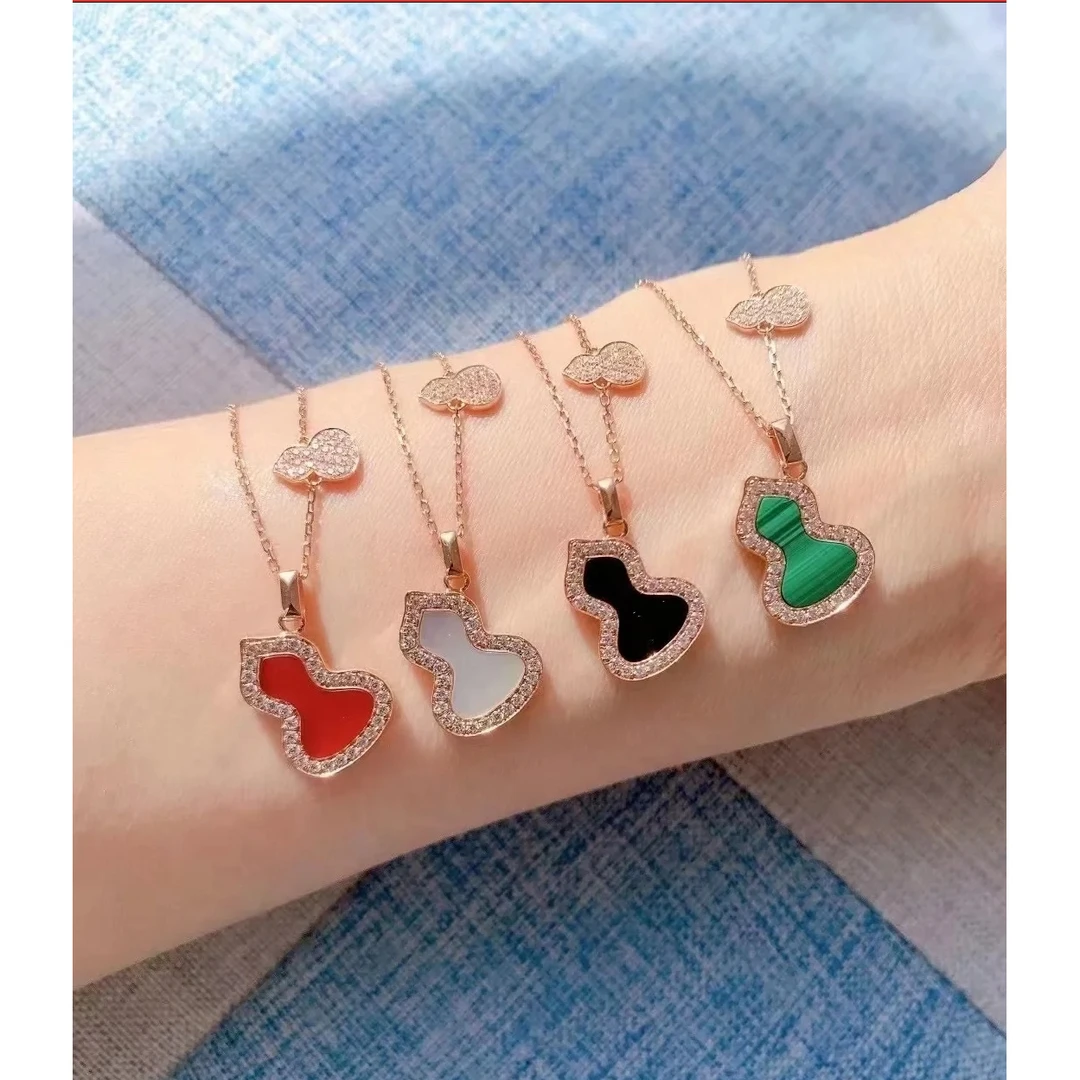 18K金镶嵌轻奢时尚百搭葫芦项链#1520