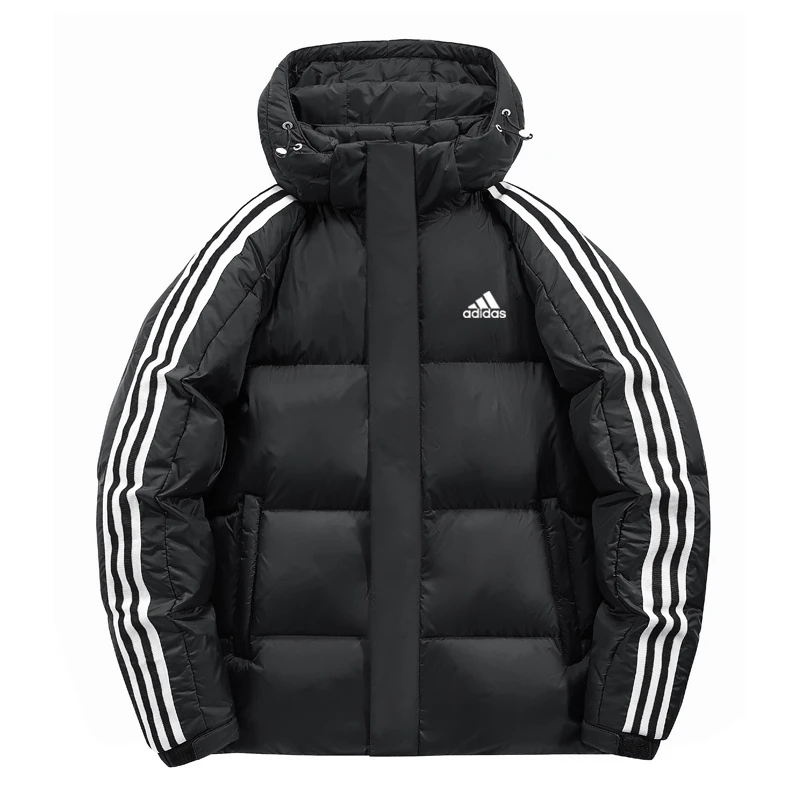 三叶‍草阿迪‍达‍斯潮羽绒服男冬新款加厚保暖外套休闲运动防风