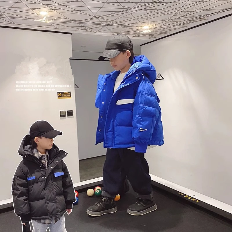 男童羽绒服冬季2023新款中大儿童冬装洋气加厚白鸭绒羽绒服童装潮