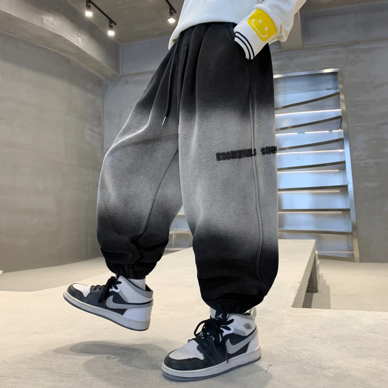男童春装渐变运动裤2024新款儿童潮牌裤子春秋款中大童卫裤洋气酷