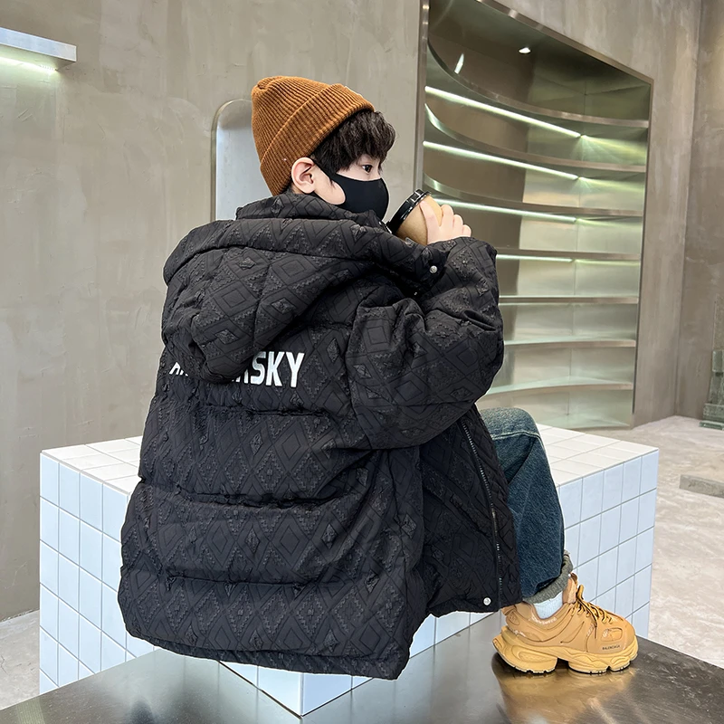 男童羽绒服冬装2023新款冬季儿童外套中大童衣服男孩加厚白鸭绒潮