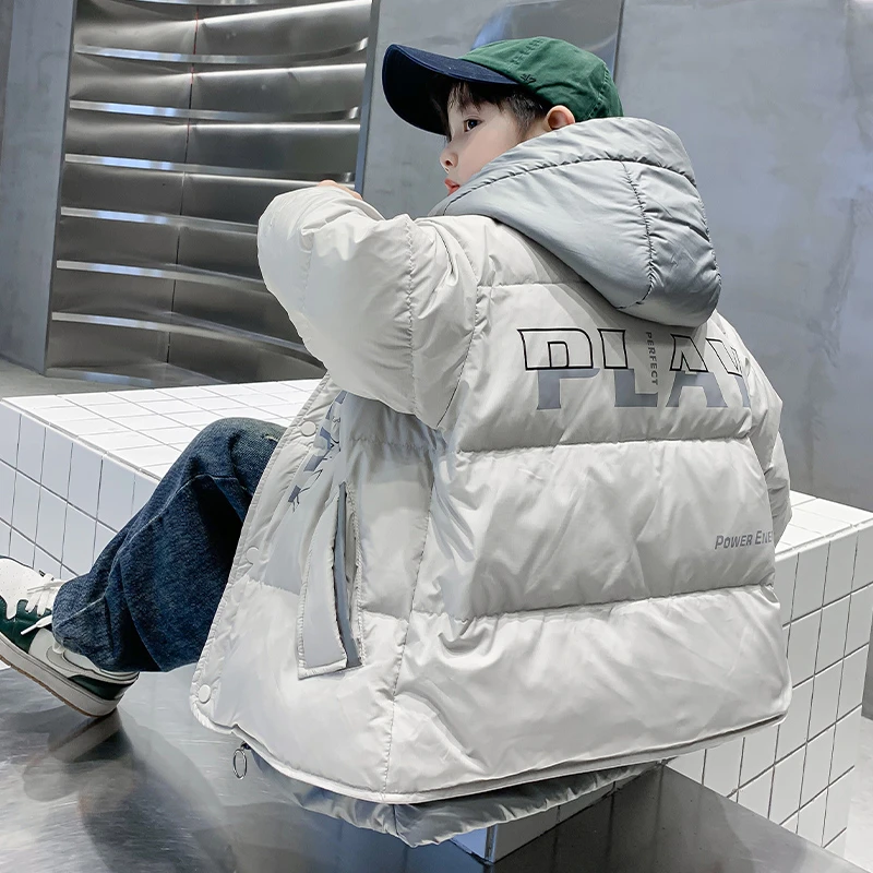 男童羽绒服冬装2023新款儿童冬季白鸭绒外套中大童衣服加厚男孩潮