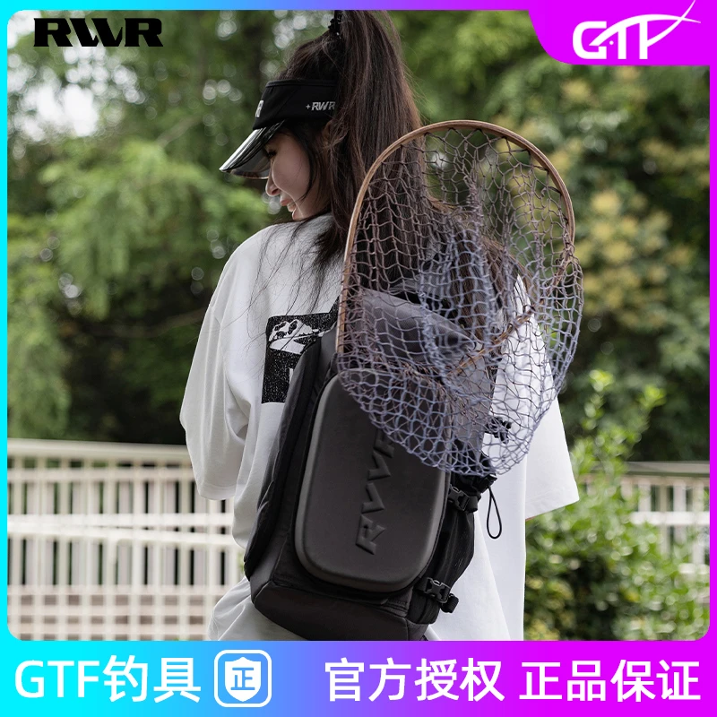 RVVR路亚包单肩斜跨背包大容量多功能收纳钓鱼户外运动防水渔具包