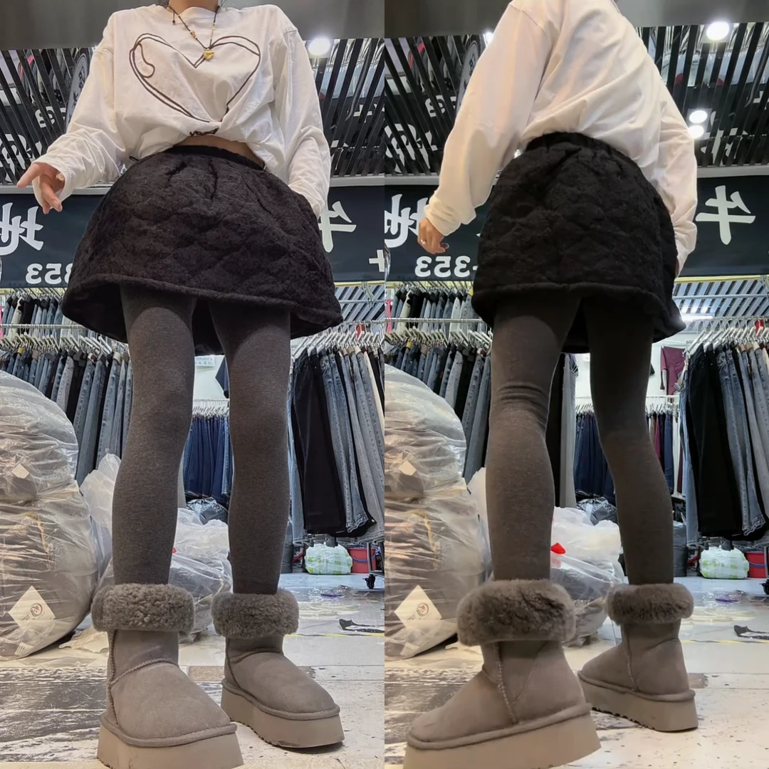 景倩妮今年流行百搭蕾丝钩花棉裙2025春季新款梨形高腰显瘦半身裙