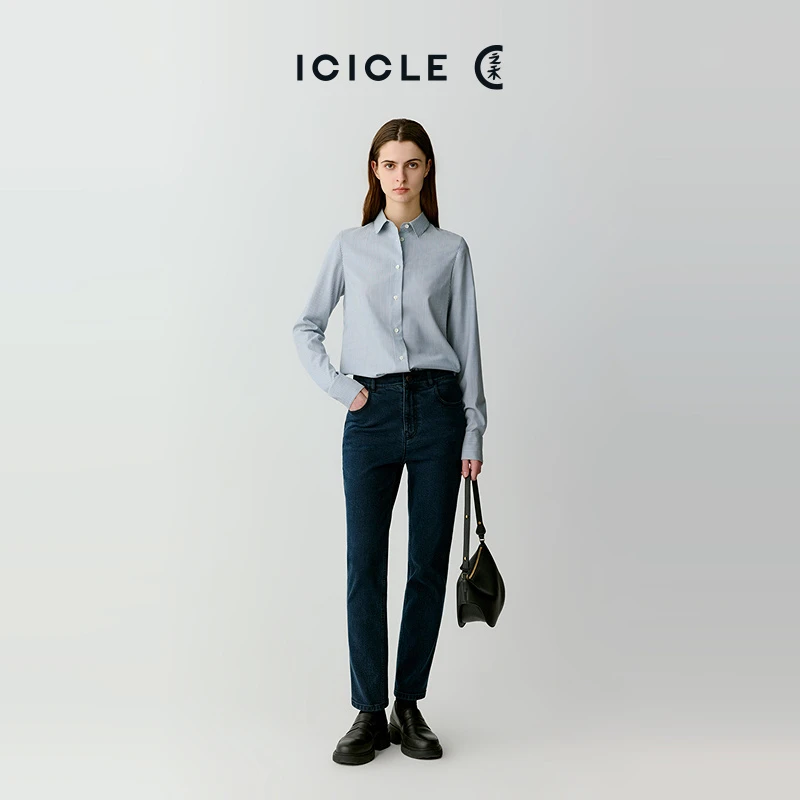 【土壤牛仔】ICICLE之禾棉弹牛仔锥裤1006