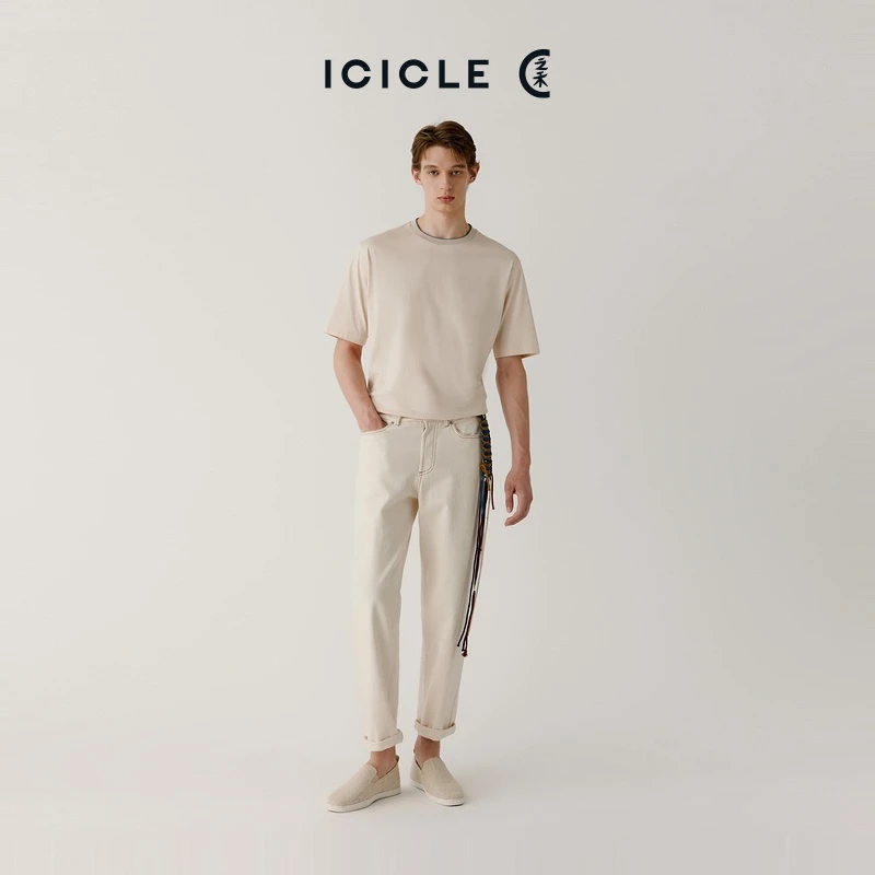 【售罄】【土壤牛仔】ICICLE之禾男装夏季环保种植棉弹力锥形牛仔裤