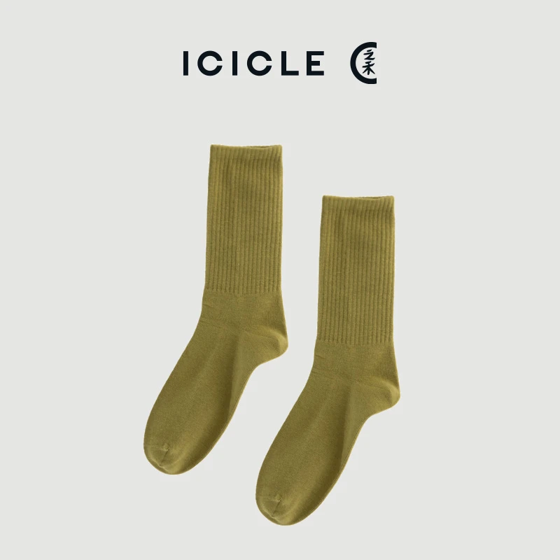 【售罄】ICICLE之禾女装夏季长筒时尚中筒百搭纯棉色彩感棉袜
