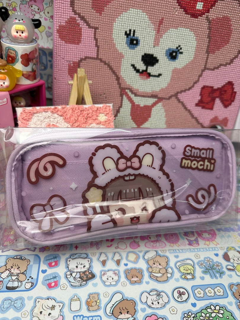 卡通动物系列笔袋贪吃小熊笔袋送笔
