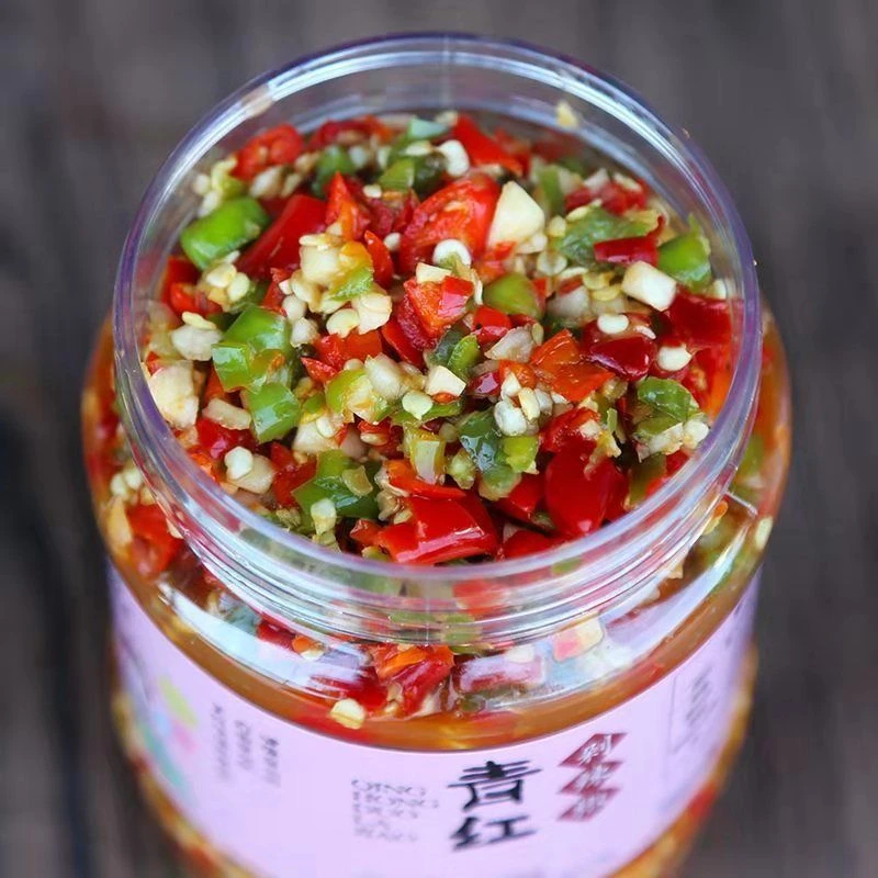 江西佐饭哥青红剁辣椒酱特辣蒜蓉剁椒菜下饭菜拌面饭酱即食