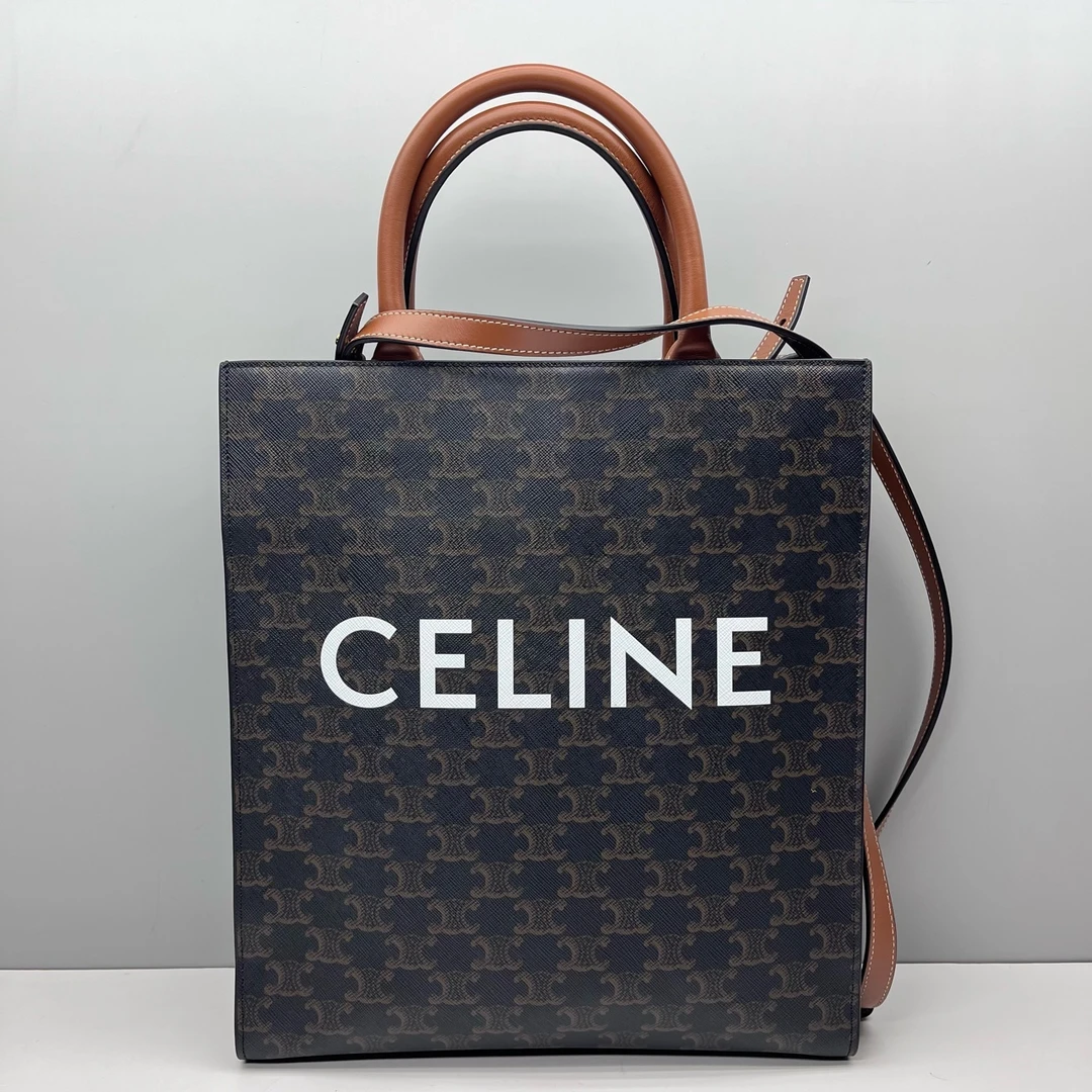 98新赛琳Celine经典老花Cabas大号0650琴谱包斜