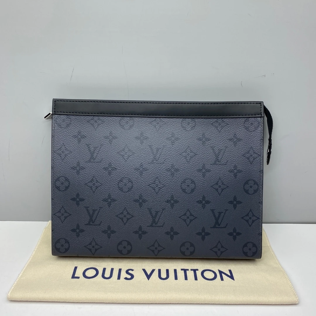 95新  97新LV黑武士6481 voyage男士洗漱包手拿包