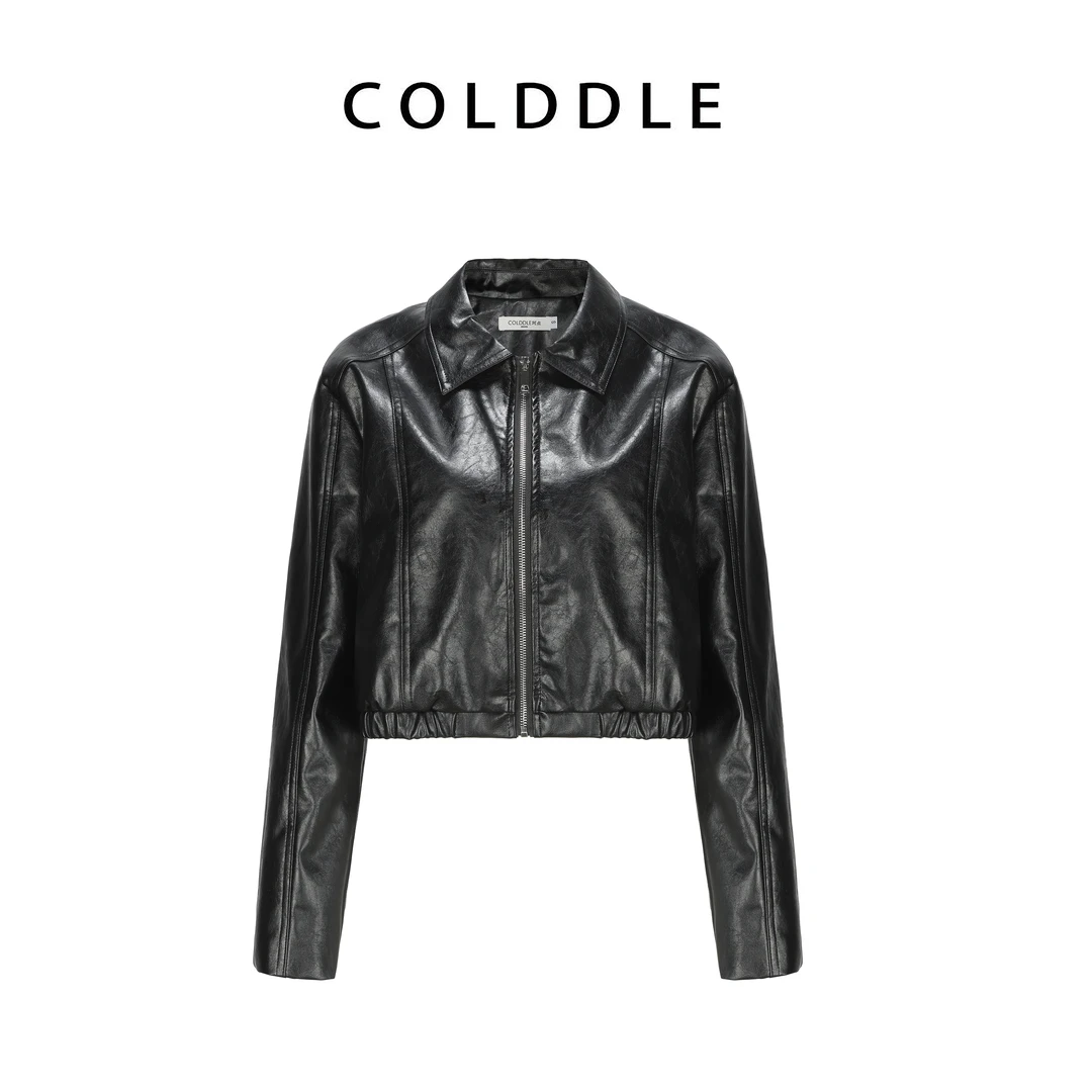 NANA定制【嬉皮士】小个夹克机车服秋季新款复古港风皮衣套装T8006