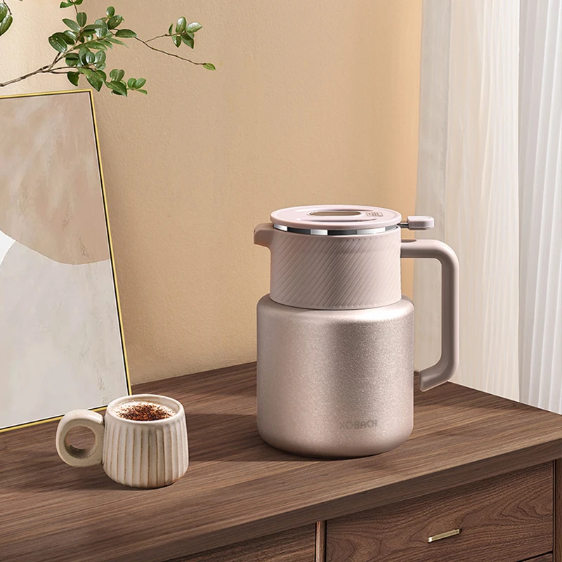 康巴赫智能显温焖茶壶钛内胆保温壶家用大容量茶水分离杯焖壶茶壶