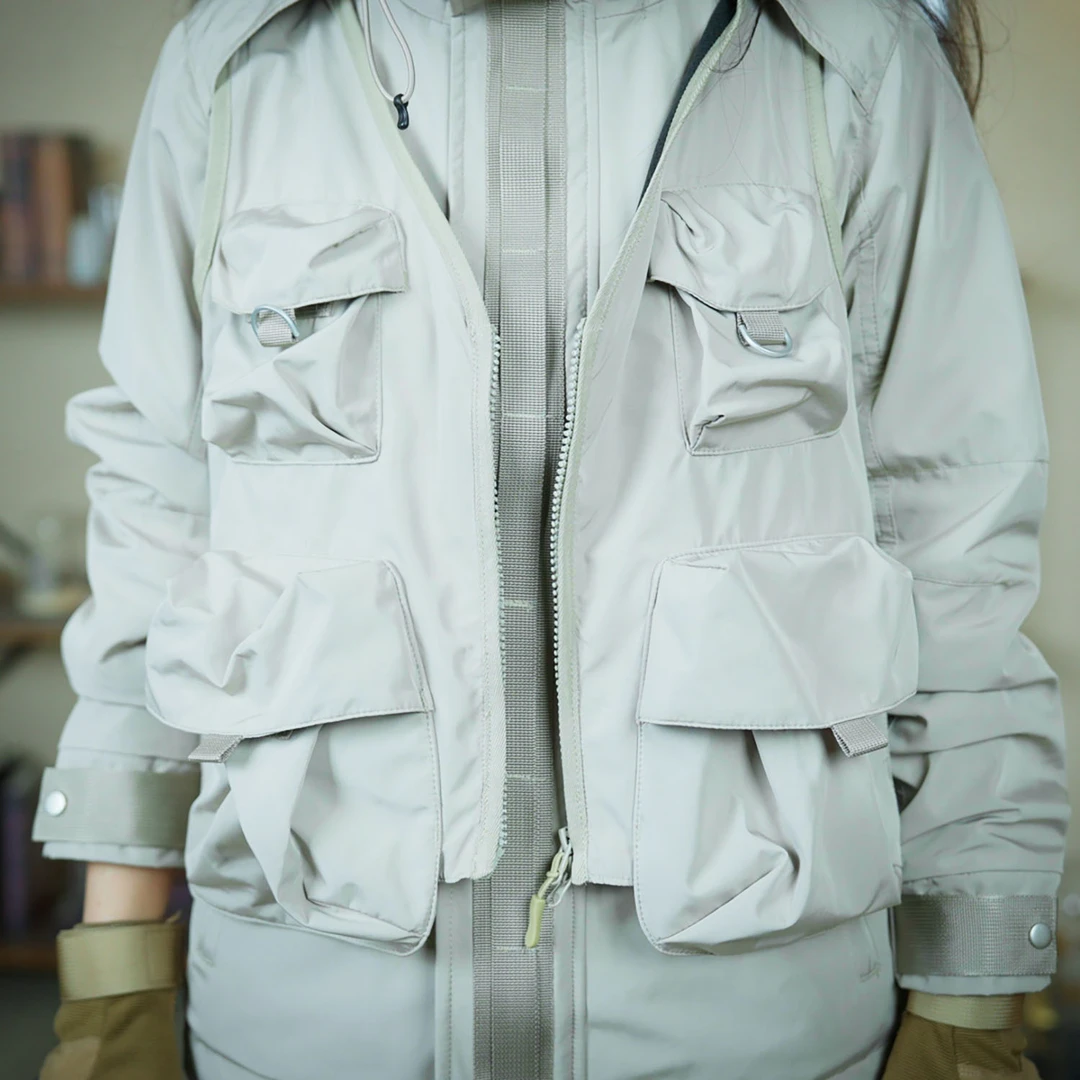 【木子休闲】马甲外套多功能上衣外套休闲服户外防风保暖登山上衣