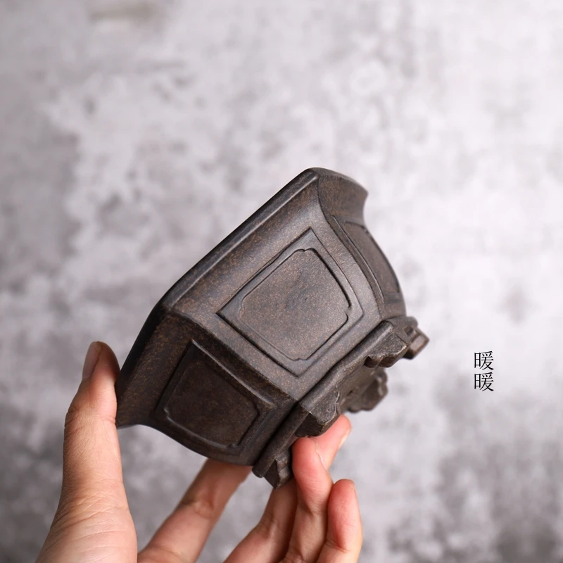 『古铜/古红系列』精品紫砂小花盆 案台书桌摆件 小盆景盆 菖蒲绿植