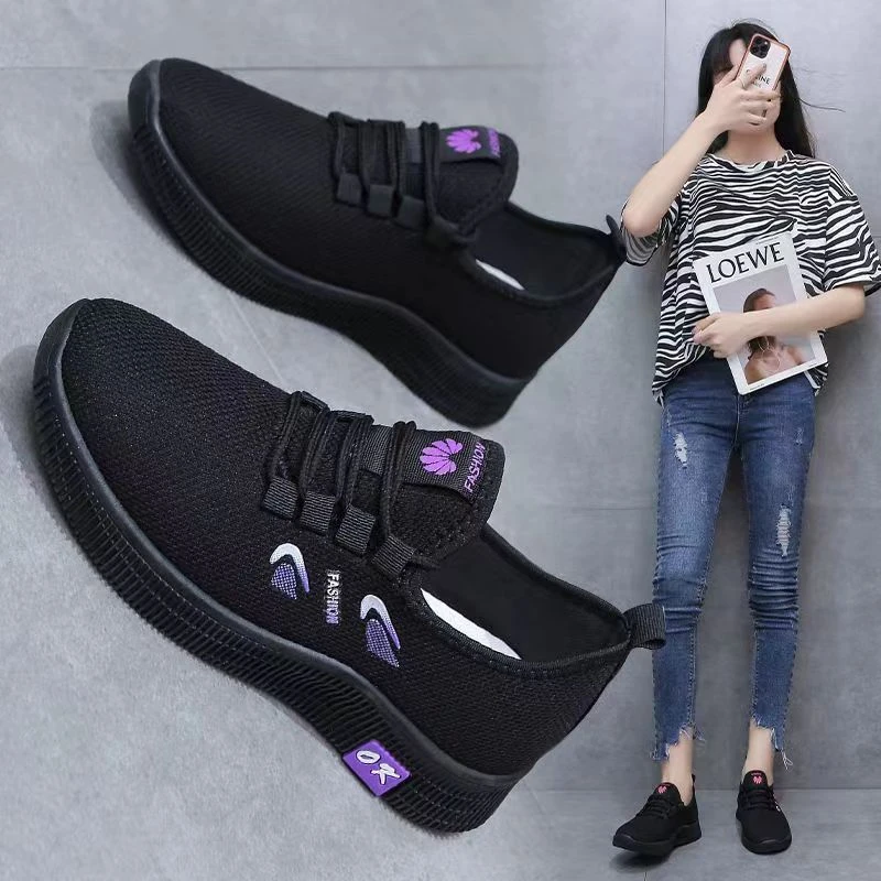 【单棉可选】新款春秋跑步运动鞋防滑软底厨房餐饮上班工作鞋女