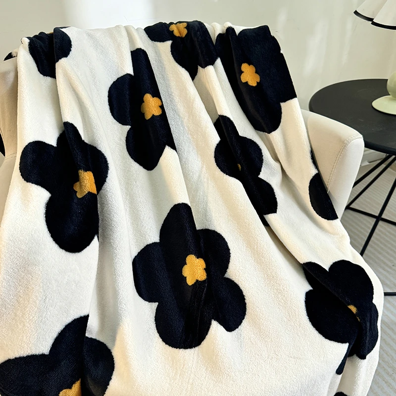 【2*1.5m】太阳花沙发毯子午睡午休小毛毯盖毯盖被四季通用