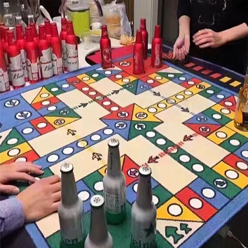 喝酒飞行棋大地毯娱乐玩具成人休闲聚会搞气氛游戏元旦圣诞节活动