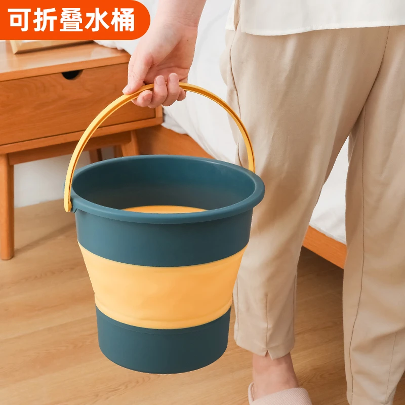 YOPI加厚可折叠水桶便携式收纳桶学生宿舍军训研学洗车用户外旅行