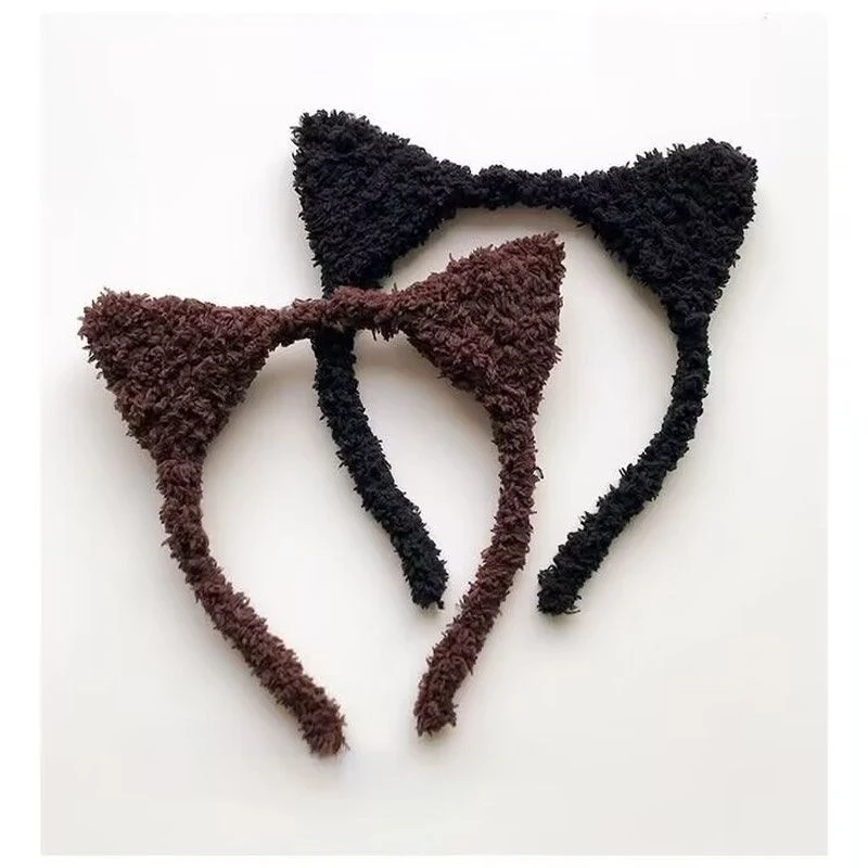 发饰可爱猫咪发箍绒毛甜美猫耳朵发饰洗脸面膜束发带头饰头箍化妆