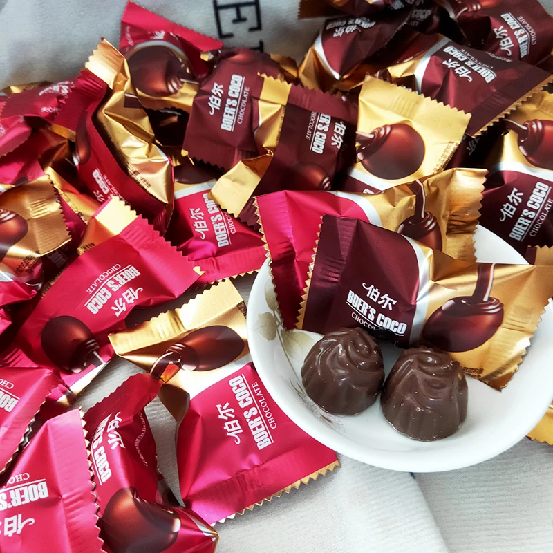 伯尔夹心巧克力散装零食过年春节年货喜糖小吃食品糖果甜食婚庆糖
