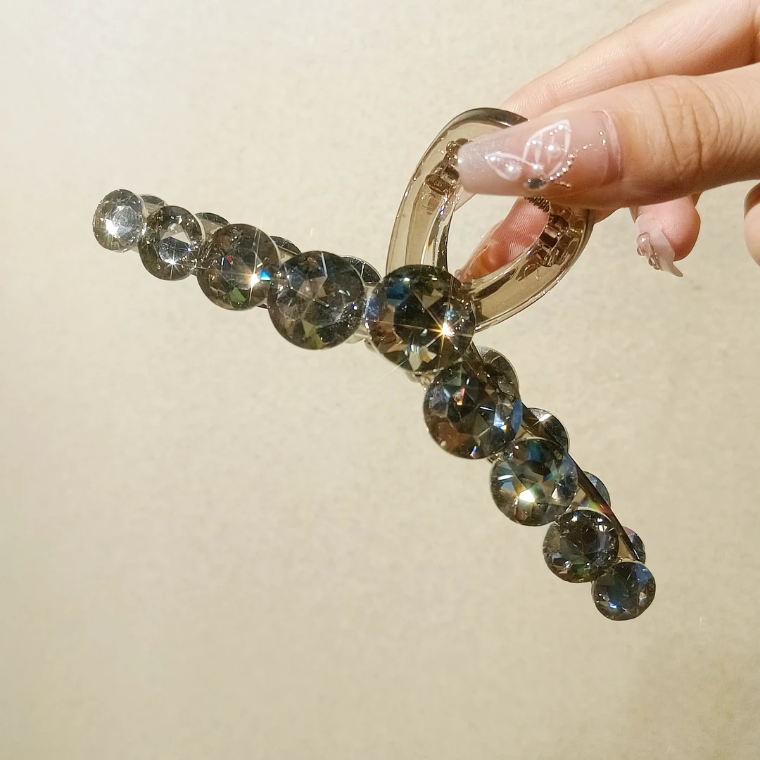 A1094秋冬款上新韩版轻奢重工大抓夹气质轻奢时尚百搭发饰简约