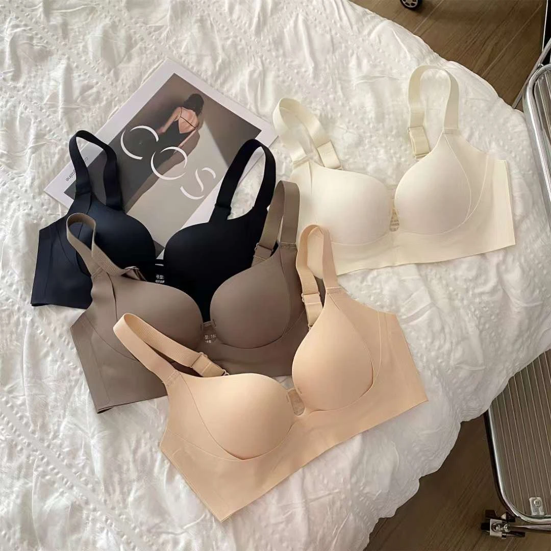 琦莹魅提拉调整型无痕内衣女小胸聚拢无钢圈收副乳防下垂显大文胸