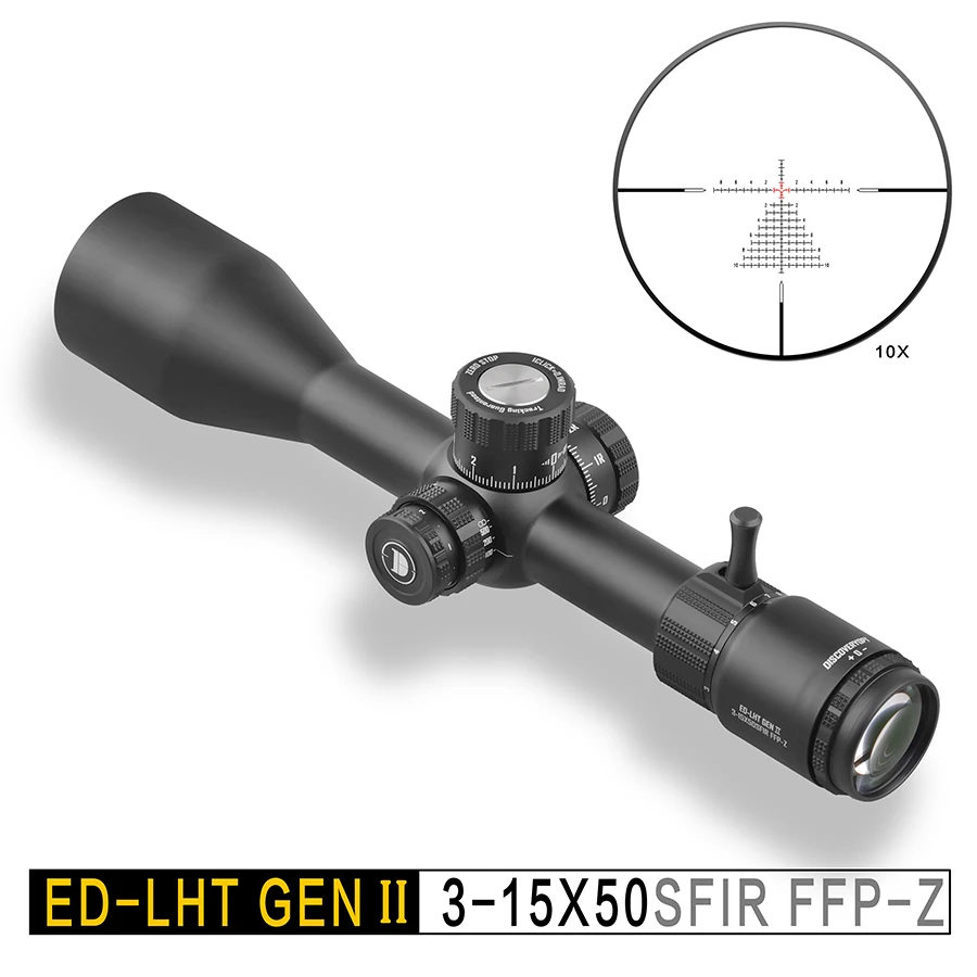 ED 3-15X50SFIR FFP前置倍镜十字镜带锁定侧调焦高抗震瞄镜