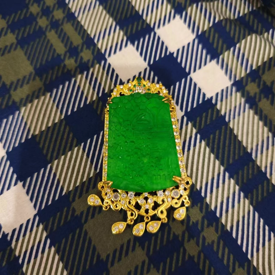 品缘轩d096吊坠   约长52宽37.5高7.8