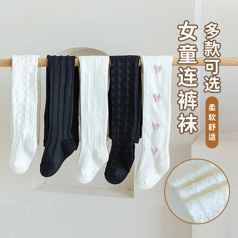 儿童袜子秋冬女童连裤袜打底袜洛丽塔jk韩版薄款白色女童公主裤袜