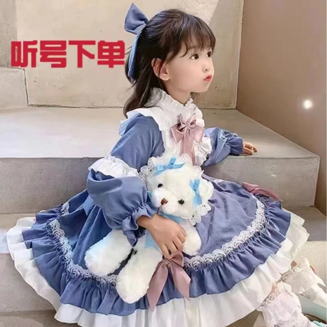 （听号下单）女童时尚甜美流行百搭淑女气质美少女洋气连衣裙叁