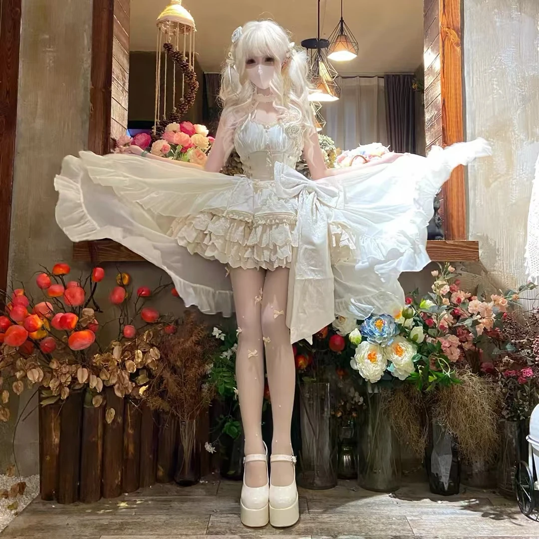 甜心慕斯小天鹅满分女仆lolita一米六工作室专属链接裙子复古洋装