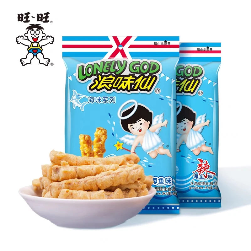 旺旺浪味仙那多利调制鱼酥45g膨化休闲零食小吃浓郁海鱼零食 -DYA