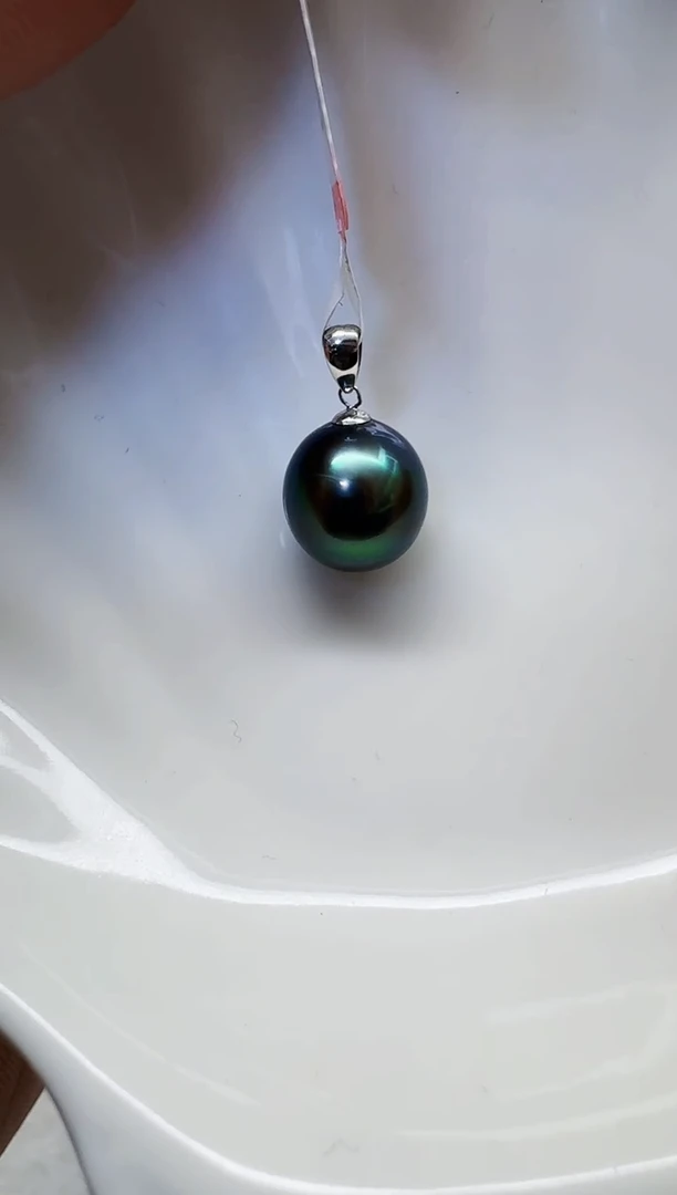【闪购商品】海水珍珠AQ18K金镶嵌海水珍珠吊坠@@HD155