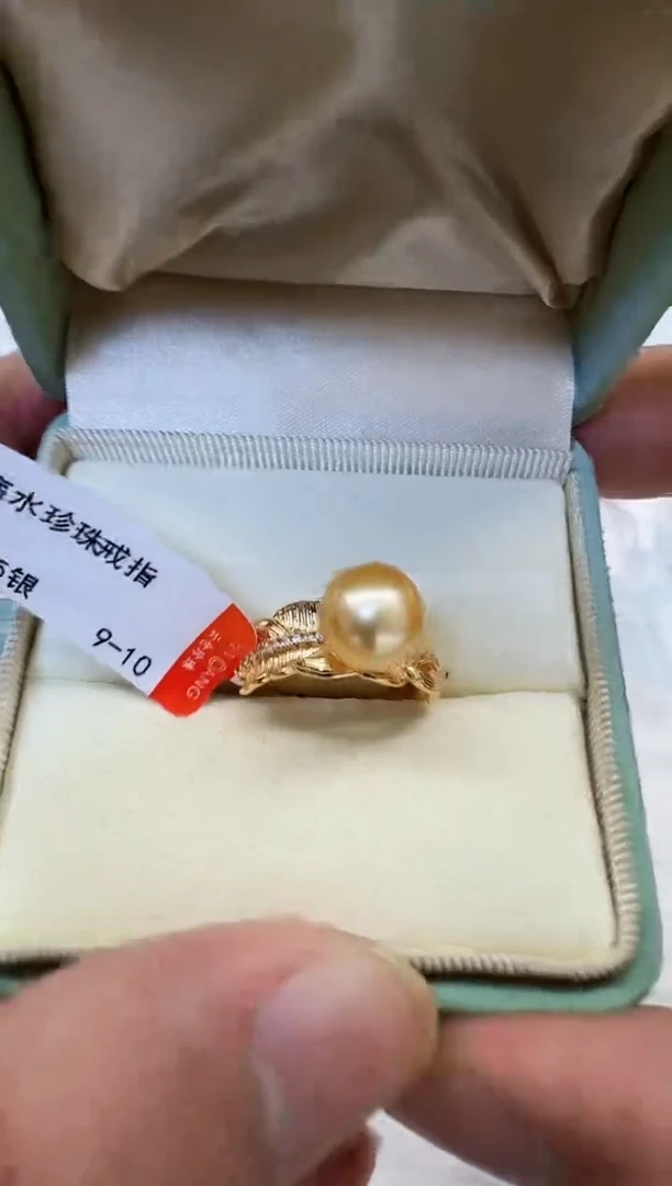 【闪购商品】海水珍珠AQ银S925镶嵌海水珍珠戒指@@JJ208