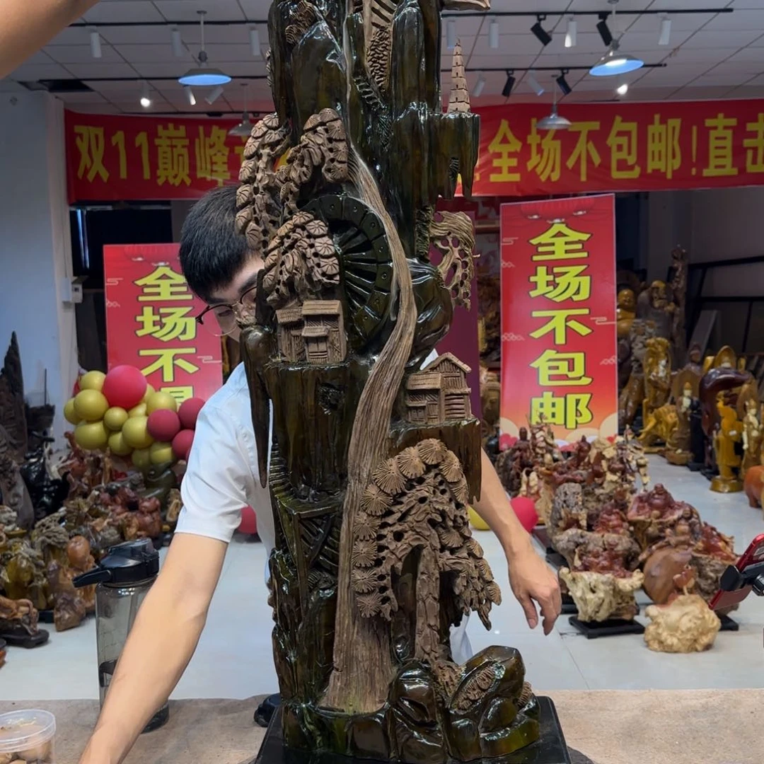 阴沉木工艺品摆件不包邮