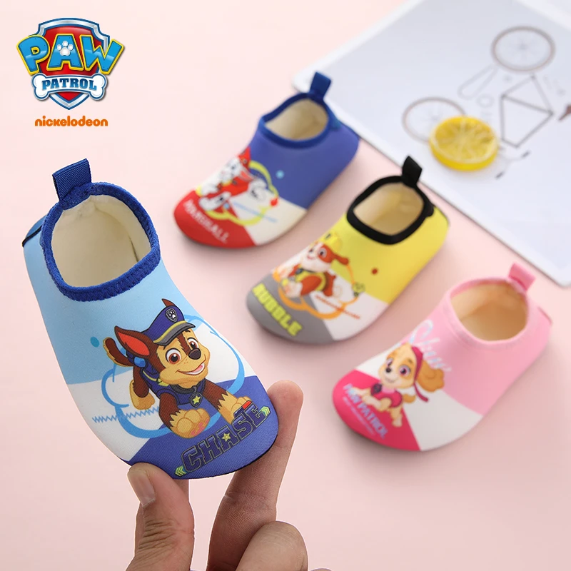 PAW PATROL/汪汪队立大功男童秋冬地板居家女宝宝防滑加绒地板袜