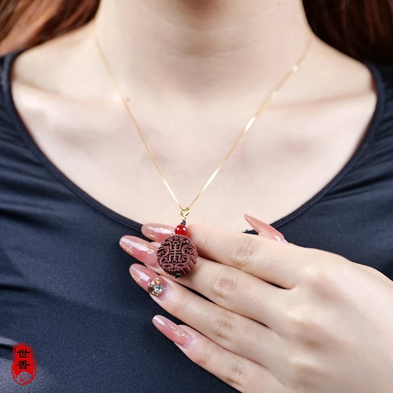 【双龙祝寿】天然合香珠 南朝 精致女士国风古法非遗传承