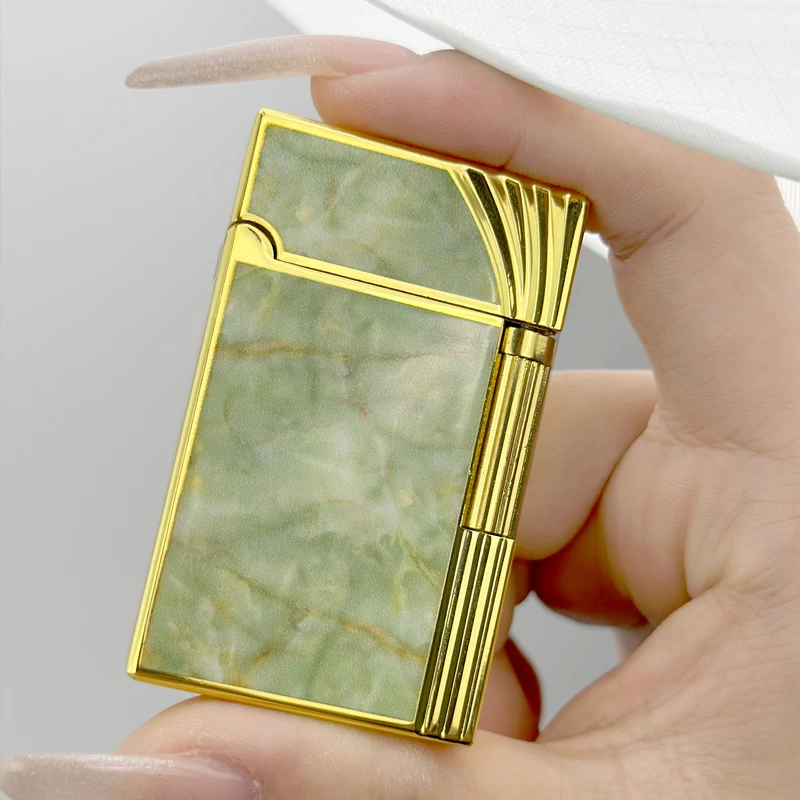 新款高档朗声砂轮打火机充气复古侧滑个性创意高颜值送男友礼物潮