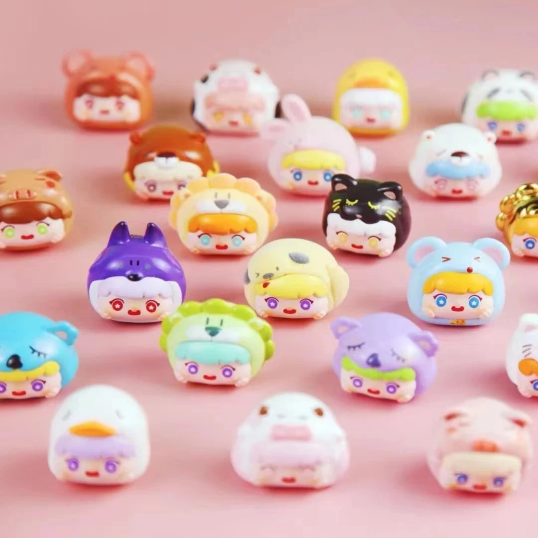 【拆盒】萌动星球泡芙萌粒盲袋潮玩摆件