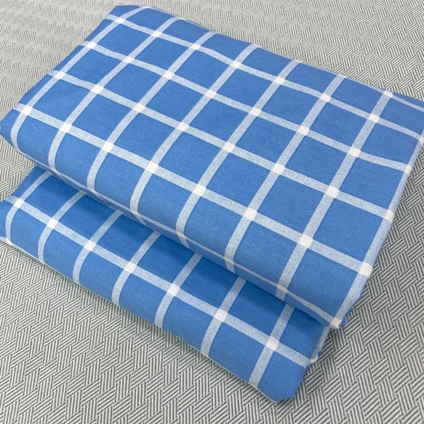 学生宿舍被罩四件套微瑕疵格子花色1.5米单被套单人纯 棉单件被单