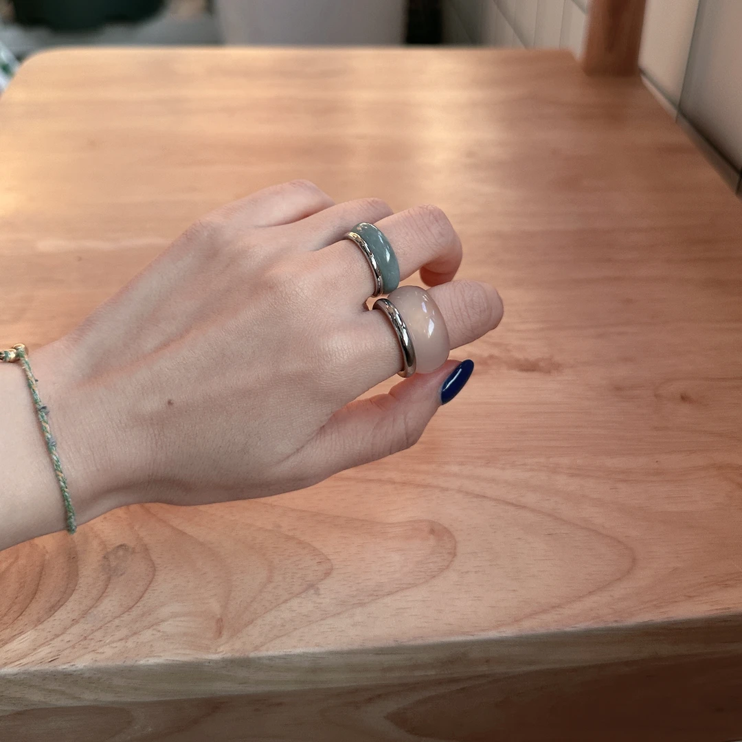 钛钢戒指 素圈戒指百搭叠戴