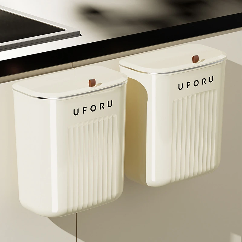 家用壁挂式厨房垃圾桶大容量客厅卫生间浴室高颜值带盖夹缝垃圾桶