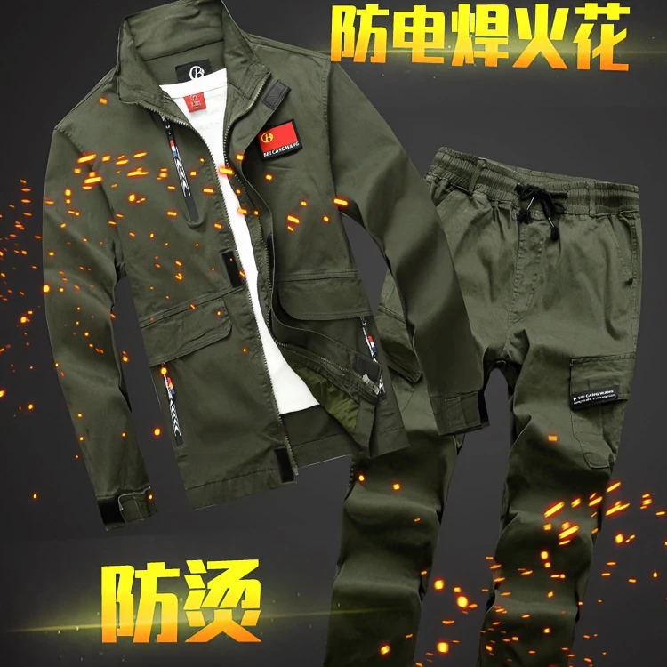 北8830弹力套装户外劳保服迷彩春秋迷彩耐磨休闲工地劳保工作服