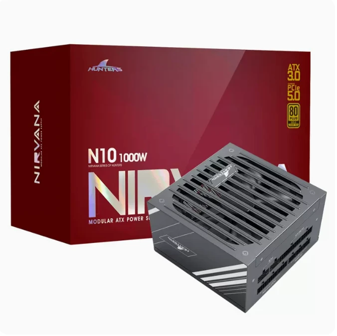 长城猎金N10 /N12/N20 金牌全模组电源ATX3.0版 全新正品10年质保