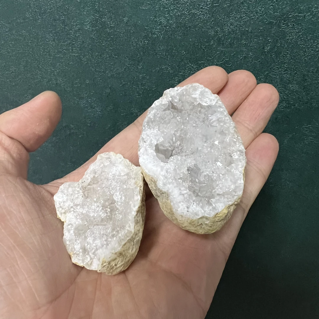 天然摩洛哥水晶洞聚宝盆(随机发两个不成对)