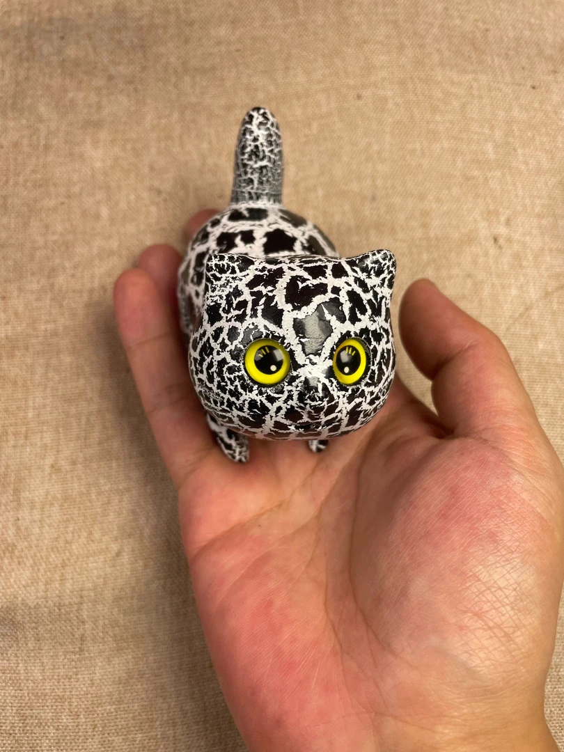 黑黑白复古猫咪摆件花色